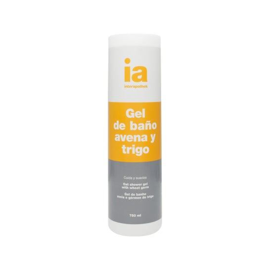 Interapothek gel de baño avena y semilla de trigo 750 ml