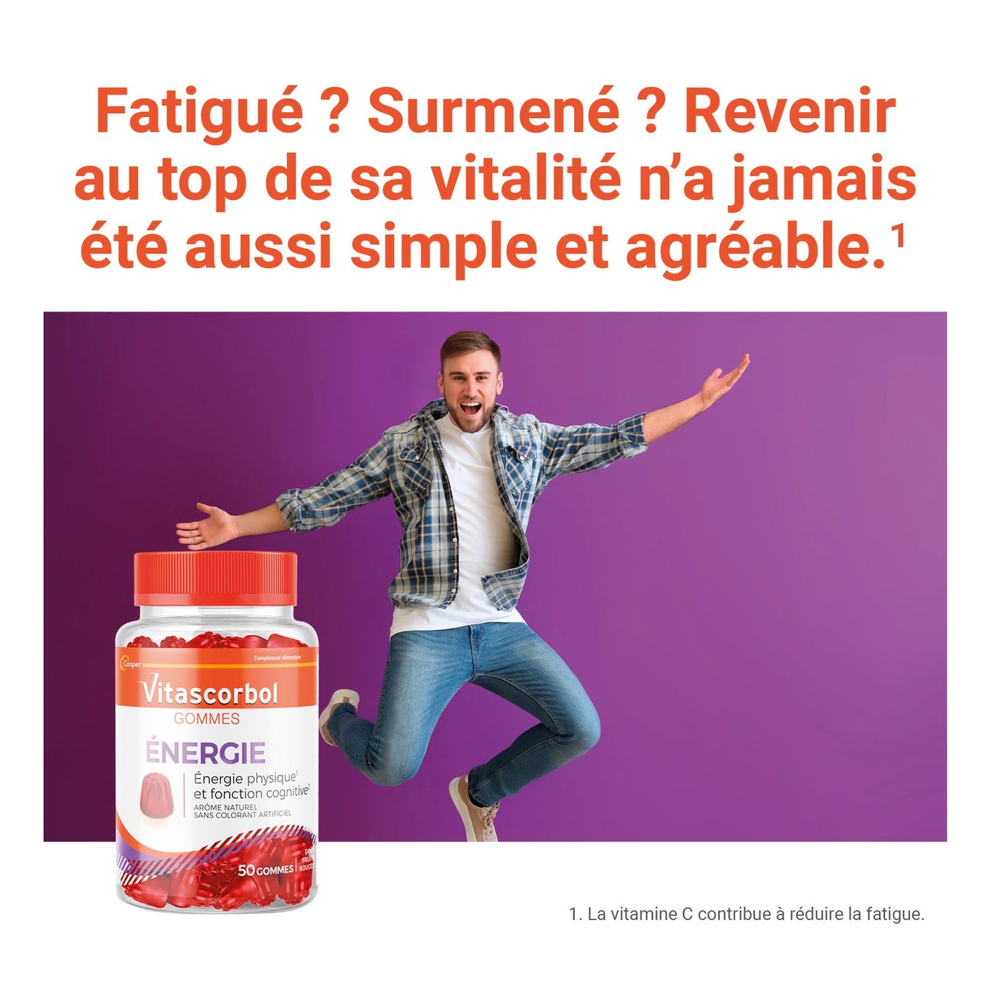 Vitascorbol Énergie 50gummies