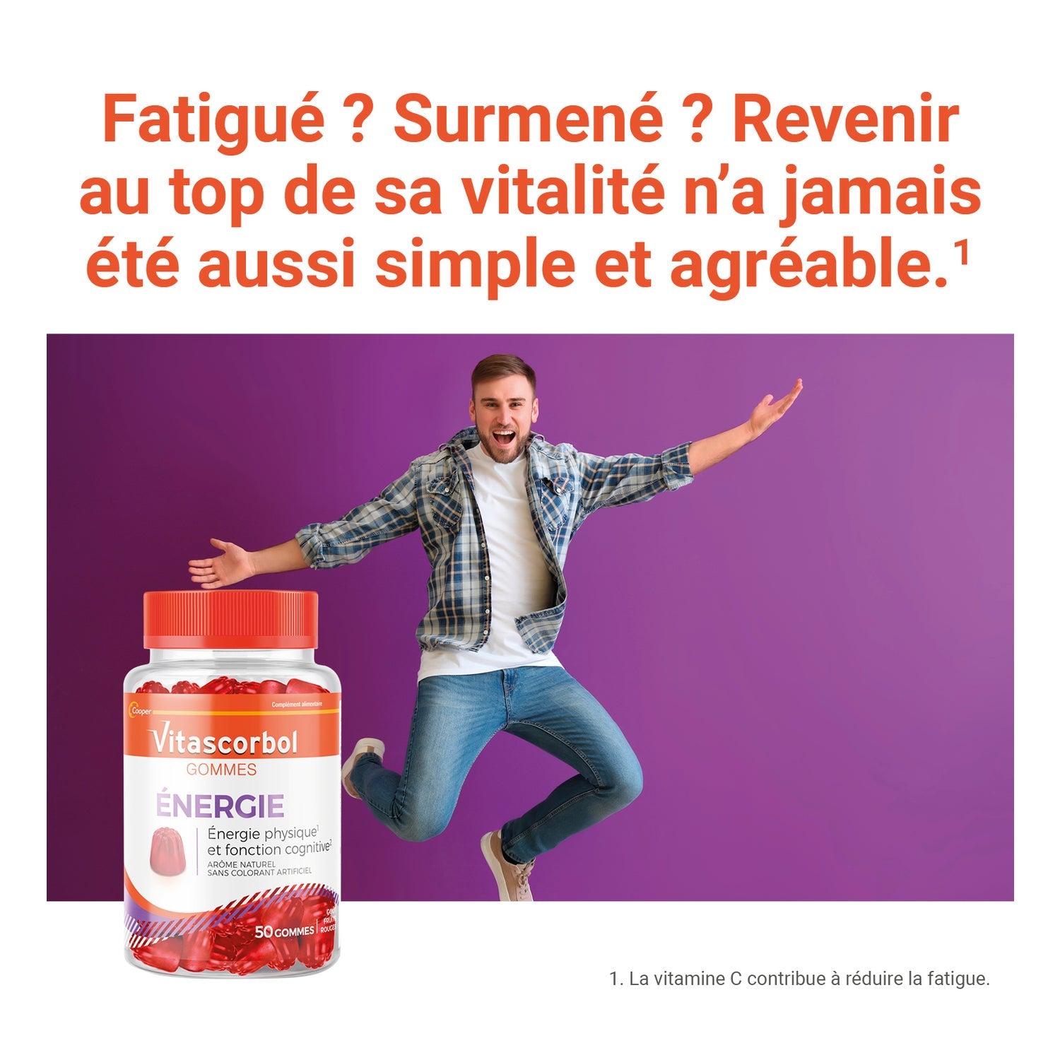 Vitascorbol Énergie 50gummies