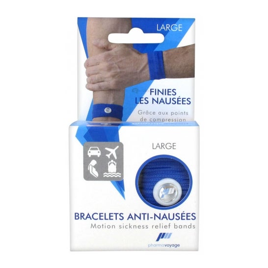 Pharmavoyage Anti-Nail Brazaletes Azul Grande