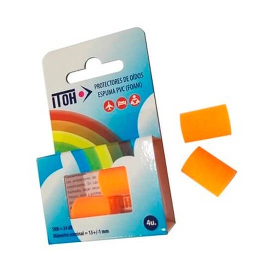 Itoh Tapones Oido Espuma Amarillo Rosa 4 uds