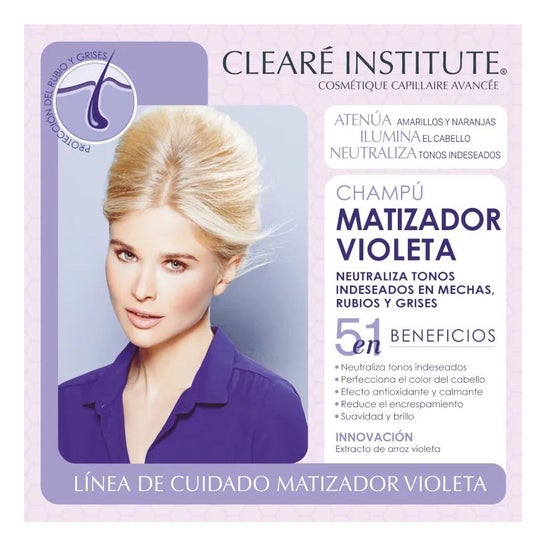 Clearé Institute Champú Matizador Violeta 400 ml