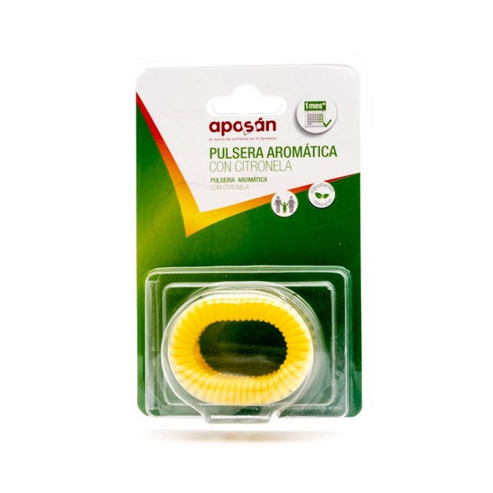 Aposán Pulsera de Muelle Aromática con Citronela Amarilla 3 uds