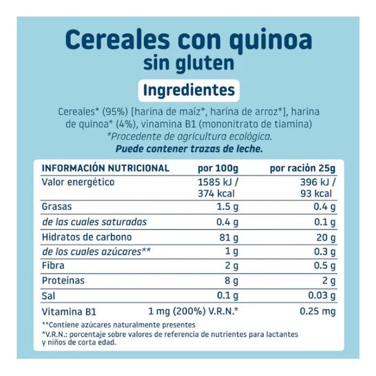 Smileat Papilla Ecológica de Cereales con Quinoa Sin Gluten 200g