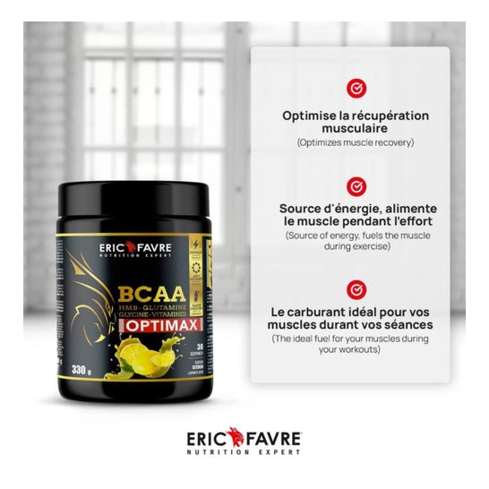 Eric Favre Bcaa Optimax Limón 330g