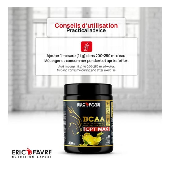 Eric Favre Bcaa Optimax Limón 330g