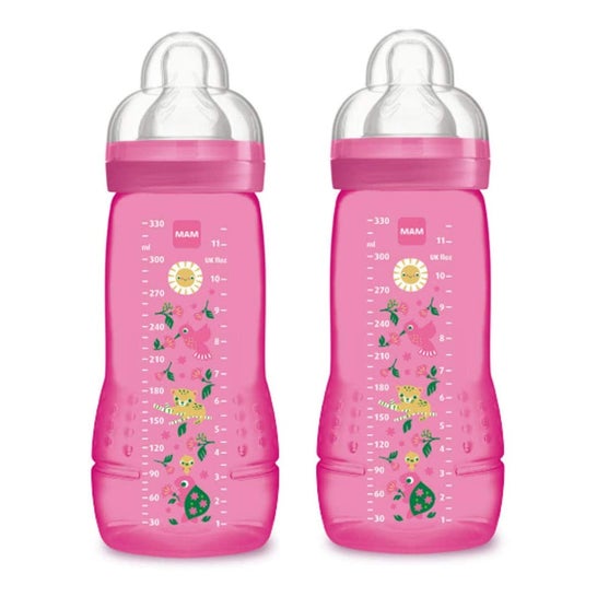 MAM Biberón Easy Active Flujo 2x330 ml