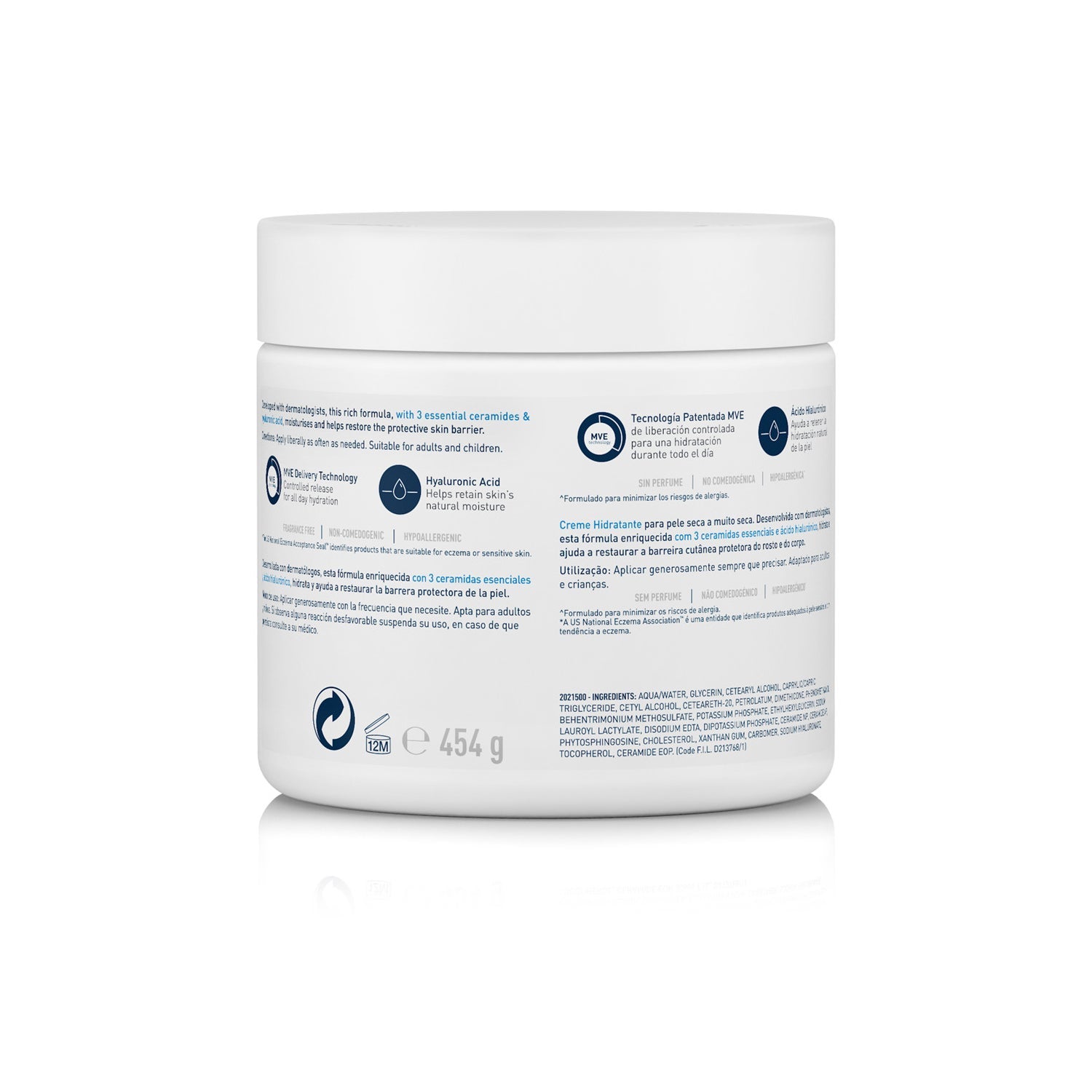 CeraVe® Crema Hidratante Piel Seca 454gr
