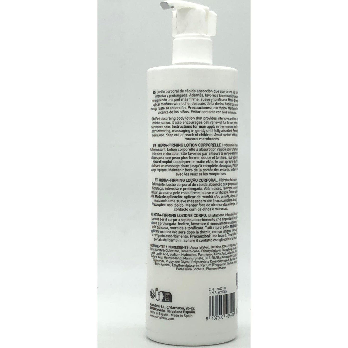 Martiderm® Hidra-Firming Loción Corporal 400ml