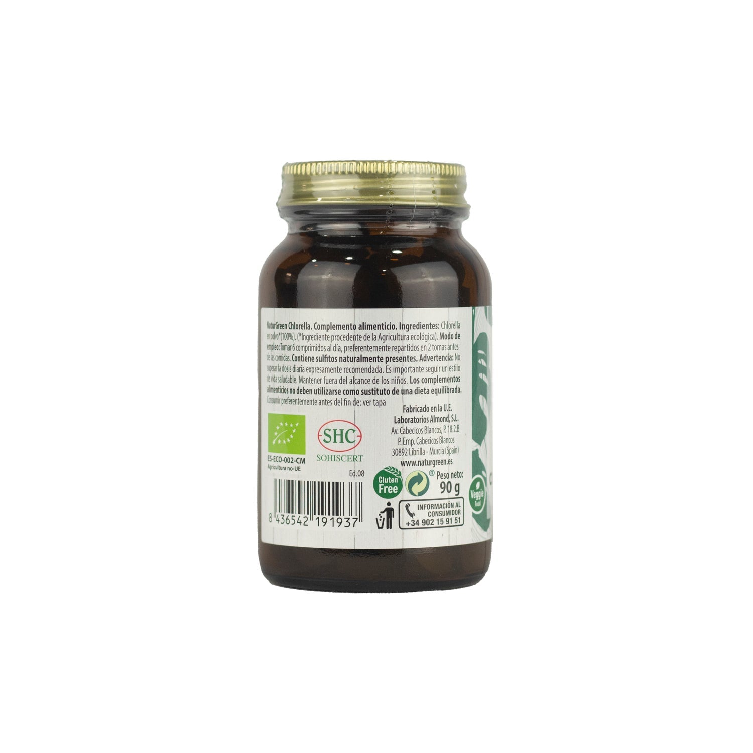 Naturgreen Experience Chlorella Ecológica 180comp