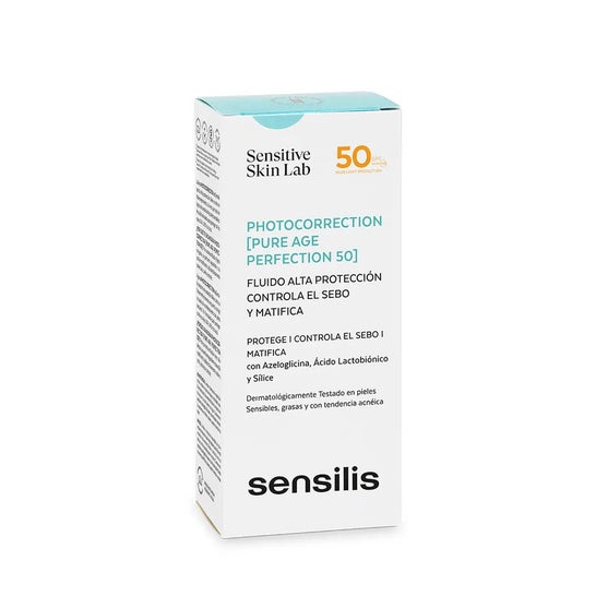 Sensilis Photocorrection [Pure Age Perfection 50] Fluido Seborregulador Matificante SPF50+ 40ml