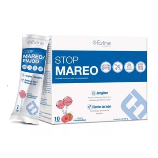 Farline Piruletas Stop Náuseas Frambuesa 10uds