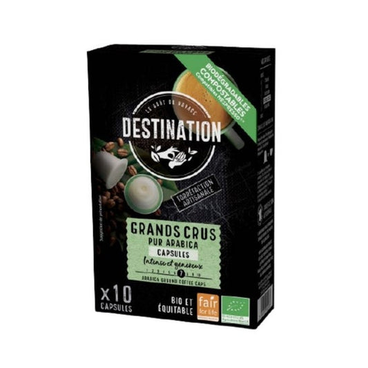 Destination Café Pur Arábica Grands Crus Bio 10uds