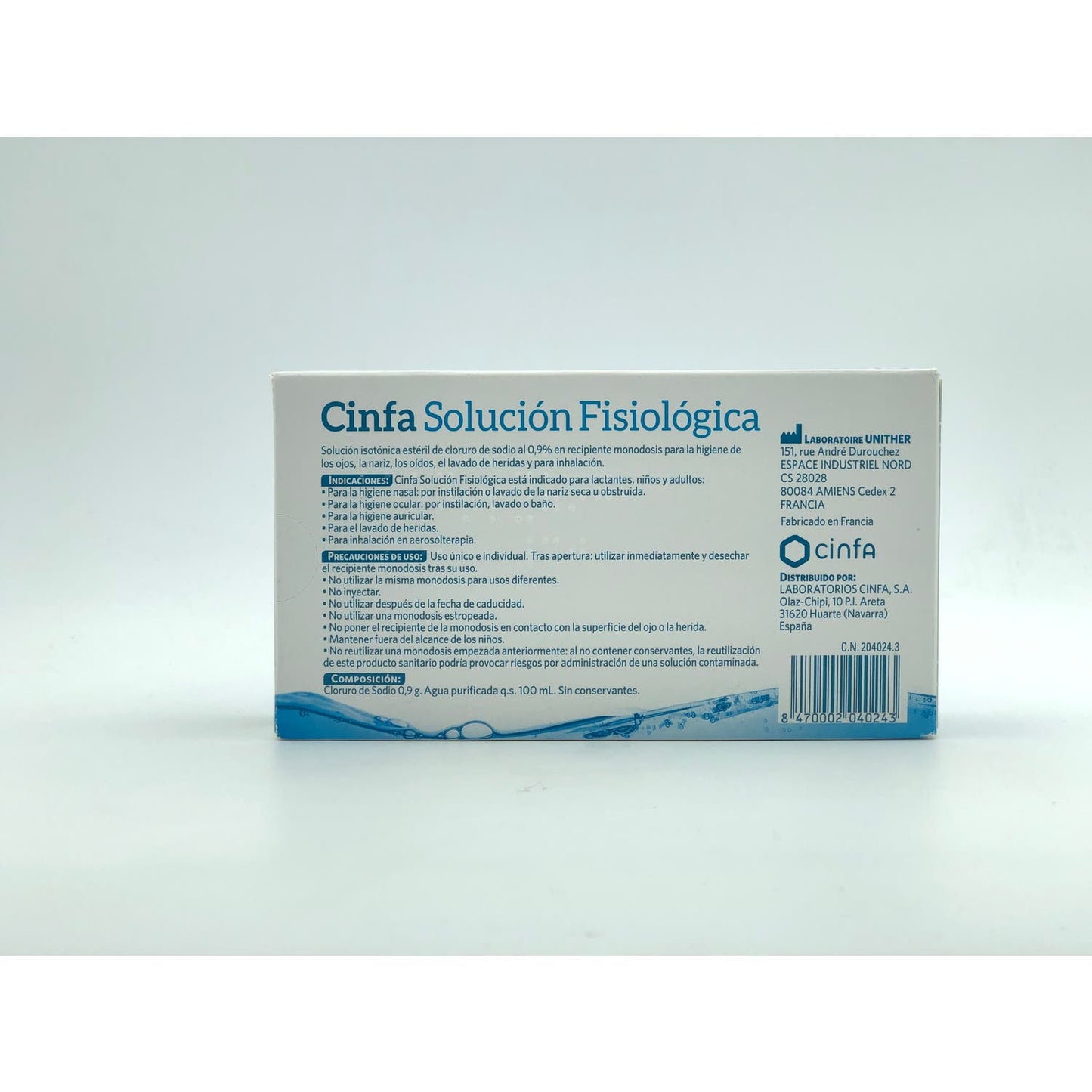Cinfa solución fisiológica 30uds