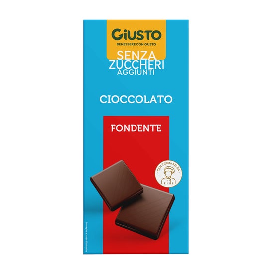 Giusto Sin Azúcar Chocolate Oscuro 85 g