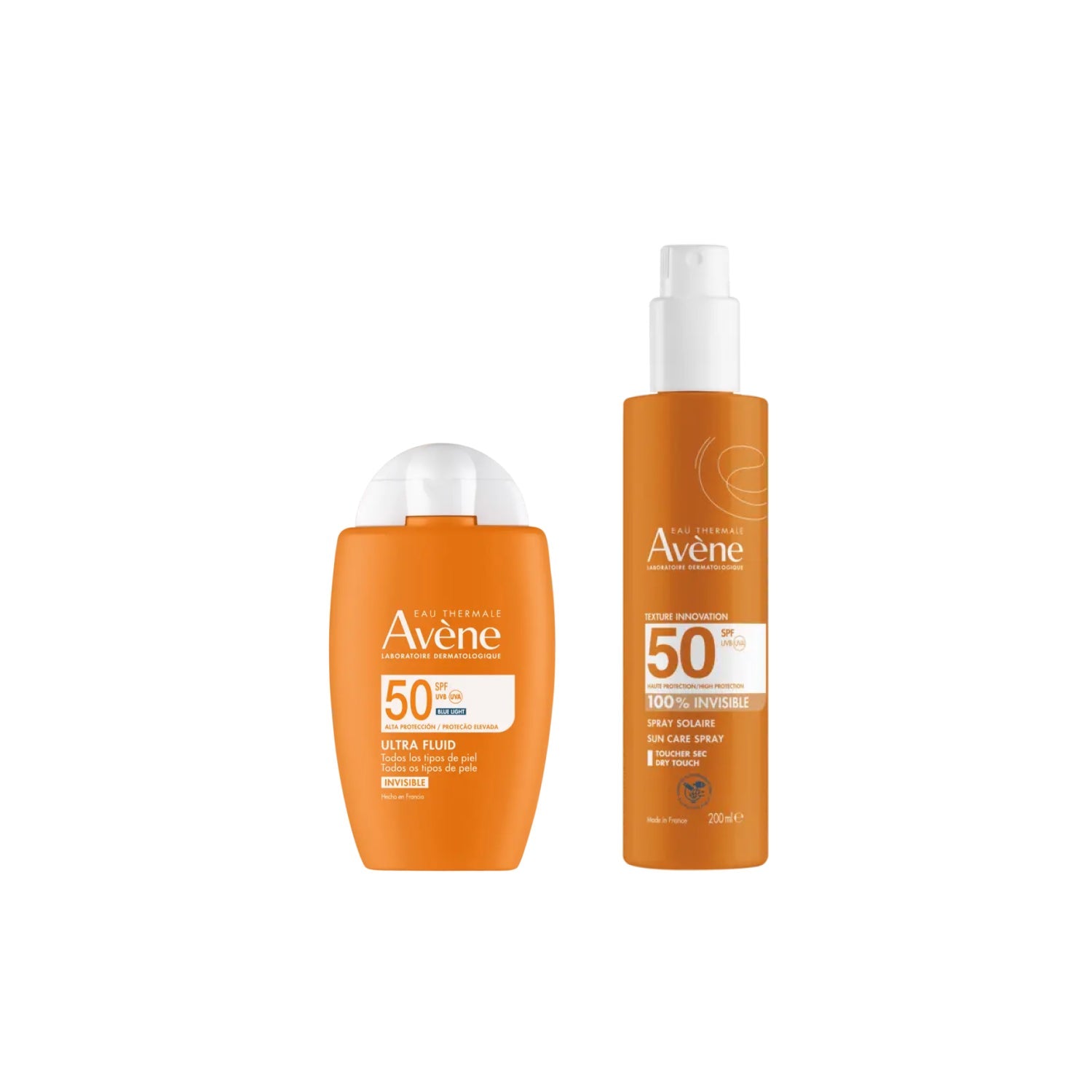 Avène Pack Ultra Fluido Invisible SPF50 50ml + Spray Invisible SPF50 200ml