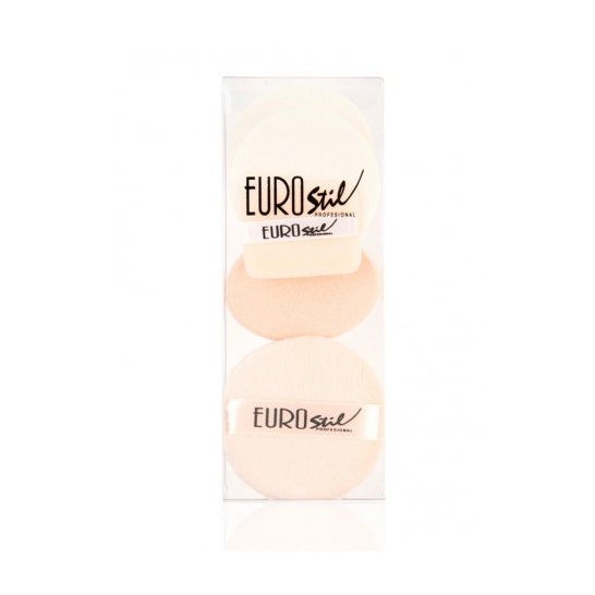 Eurostil Set 3 Esponjas Desmaquillantes + 2 Borlas 1 Set