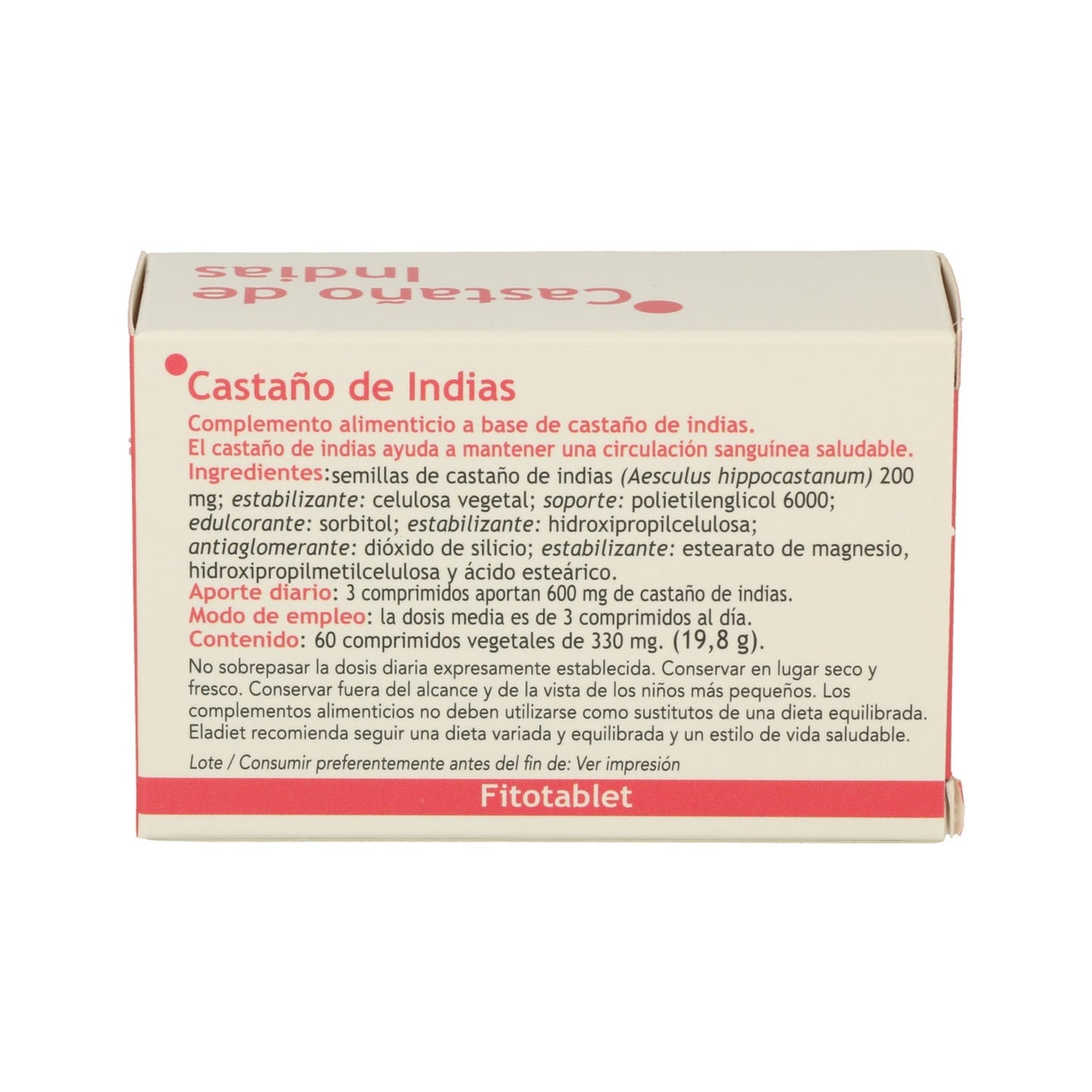Fitotablet castaño de indias 60comp