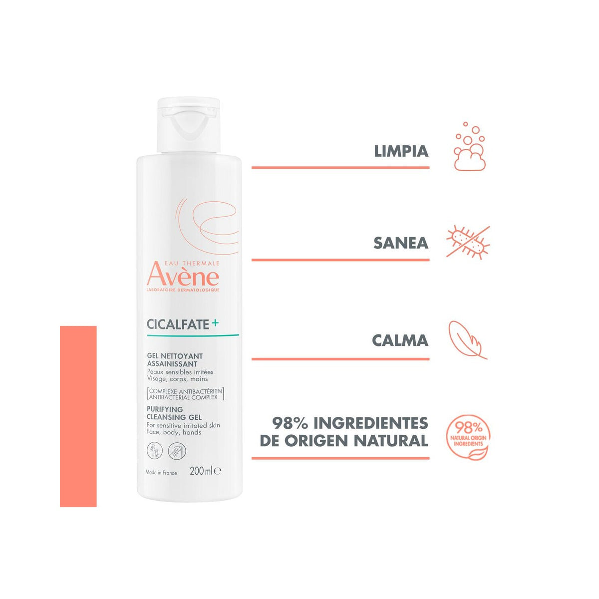 Avène Cicalfate+ Gel Limpiador Purificante 200ml