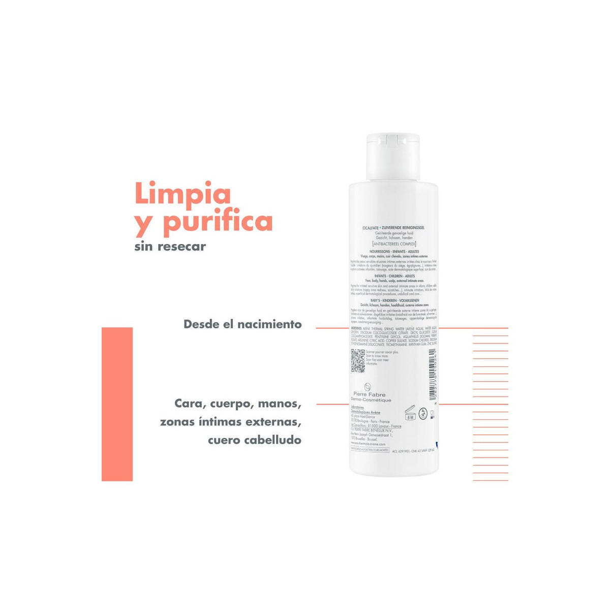 Avène Cicalfate+ Gel Limpiador Purificante 200ml