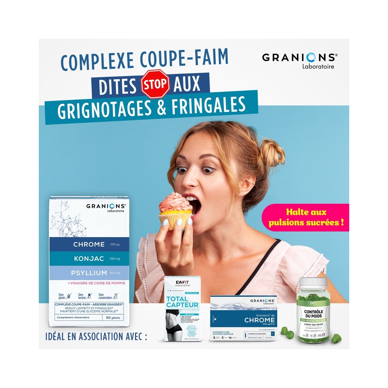 Granions Complejo Inhibidor del Apetito 60caps
