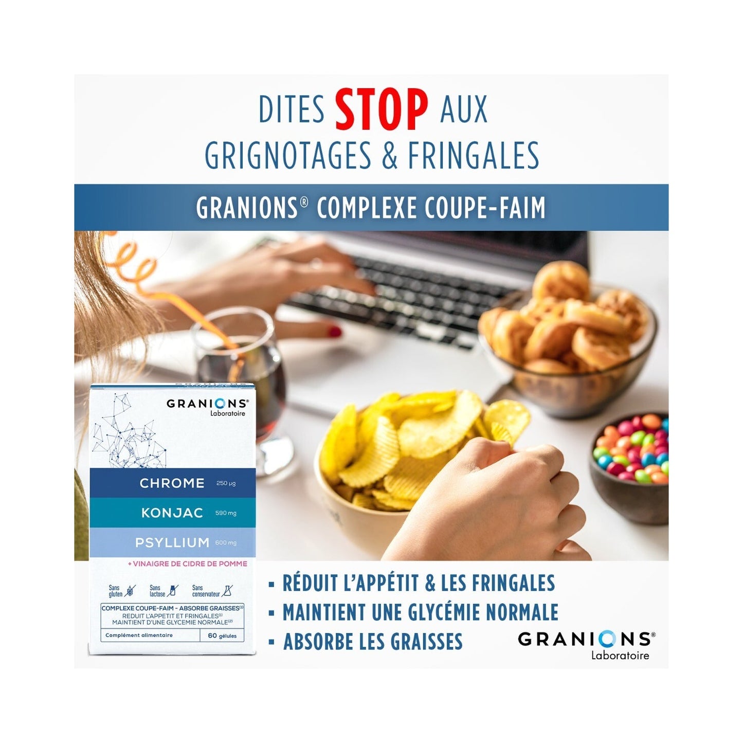 Granions Complejo Inhibidor del Apetito 60caps