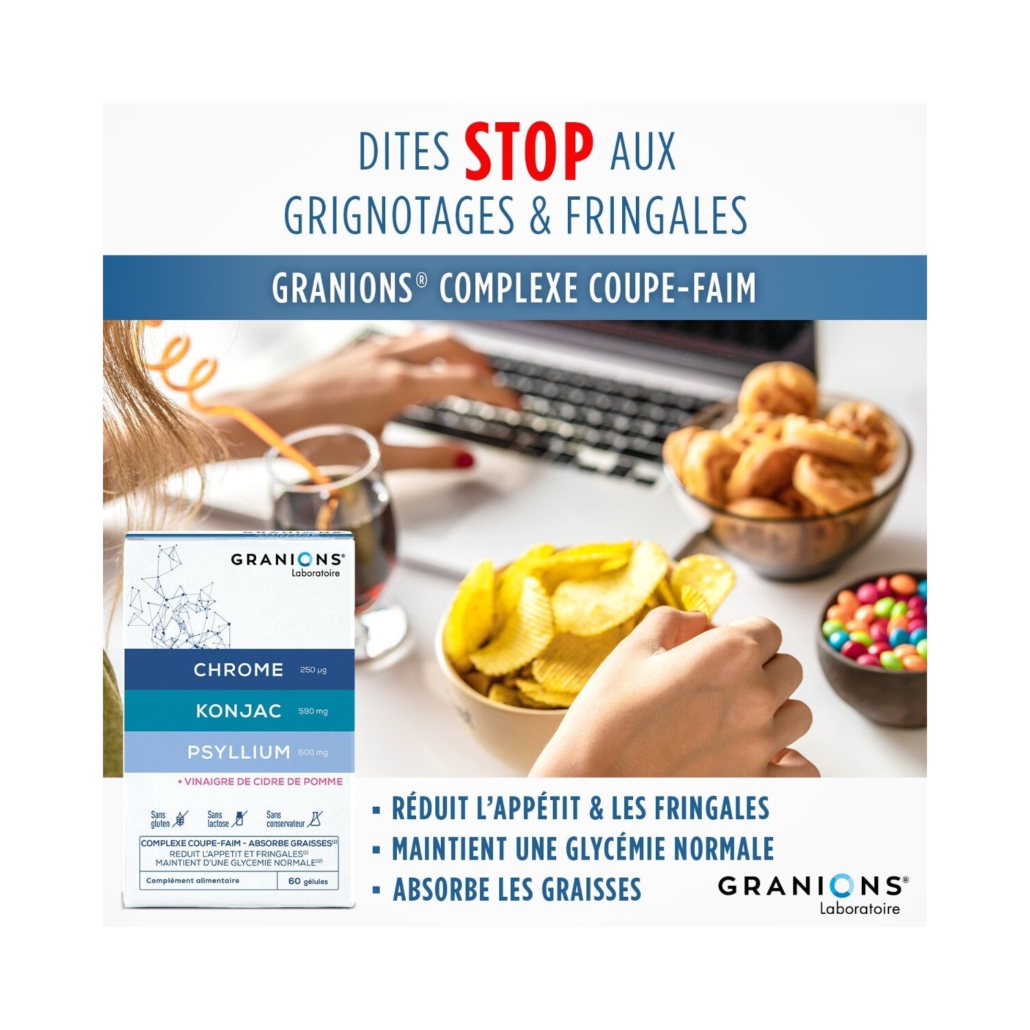Granions Complejo Inhibidor del Apetito 60caps