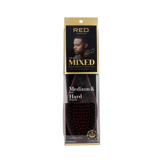 Red By Kiss Primium Medium & Hard Mixed Wave Boar Brush 1 ud