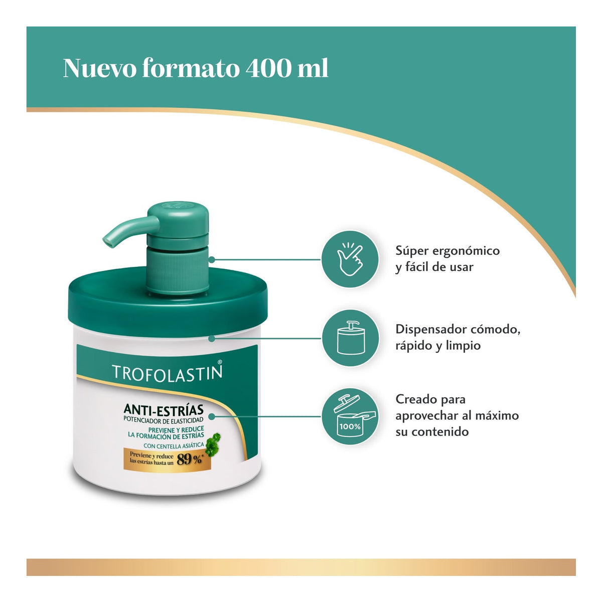 Trofolastín Crema Antiestrías 400ml