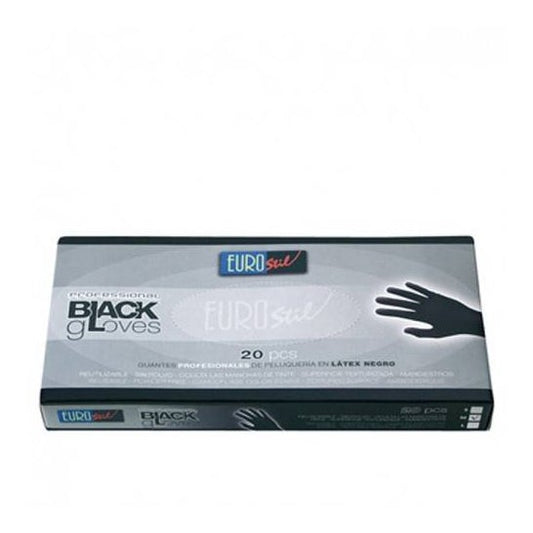 Eurostil guantes Latex Negro Tl 20 uds