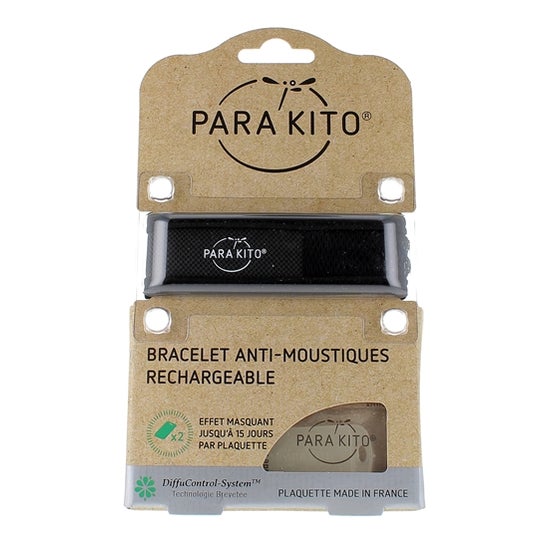 Para'Kito Pulsera Anti Mosquitos Negro 1ud