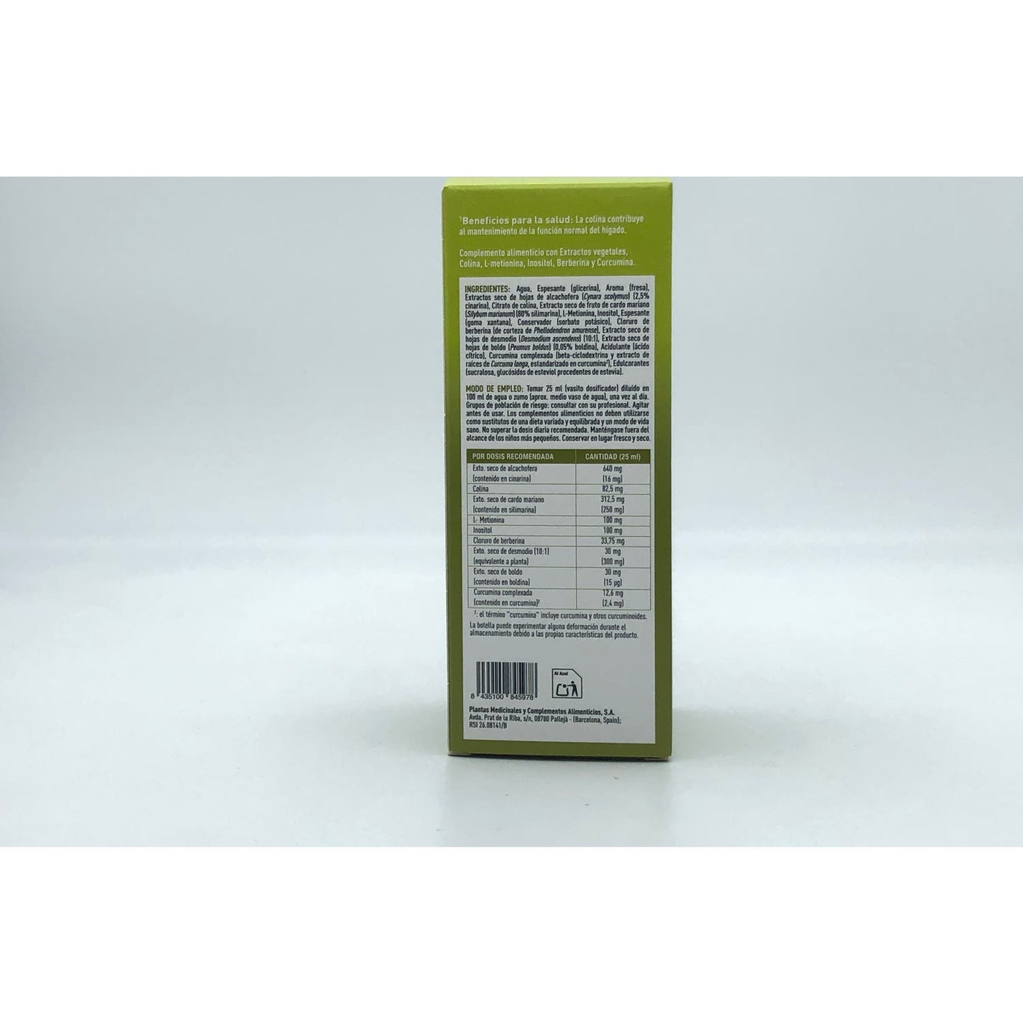 Plameca Ber-Detox Sabor Fresa 250ml