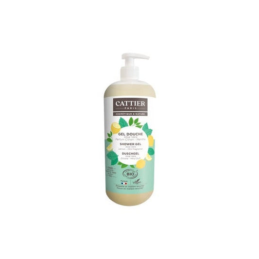 Cattier Gel de Ducha Sin Sulfatos Menta Limón Bio 1L