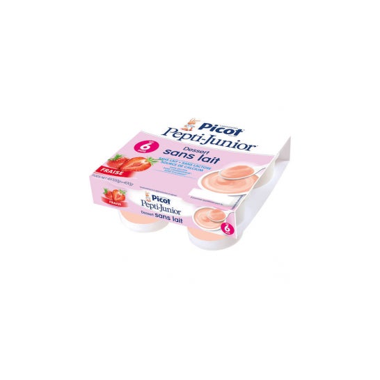 Picot Pepti-Junior Postre sin Leche Fresa +6m 4x100g