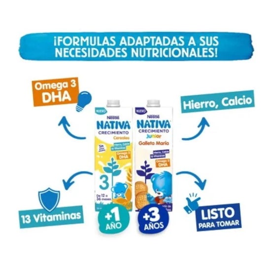 Nestlé Junior Crecimiento 3 con Galletas 1L