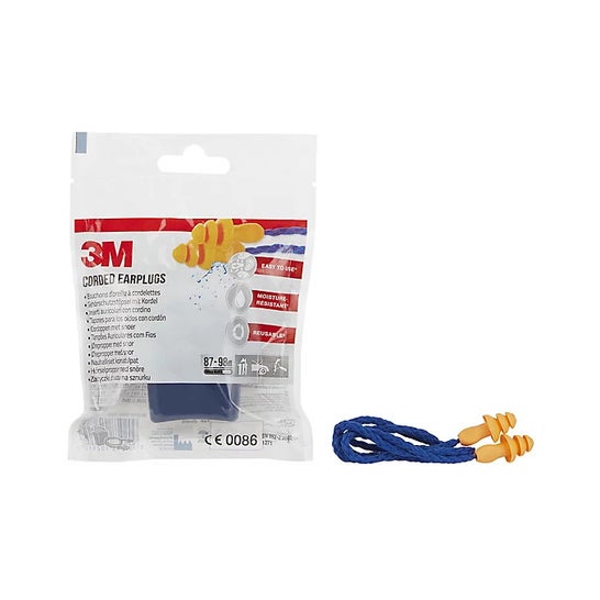 3M tapones de oídos reutilizables 1 par
