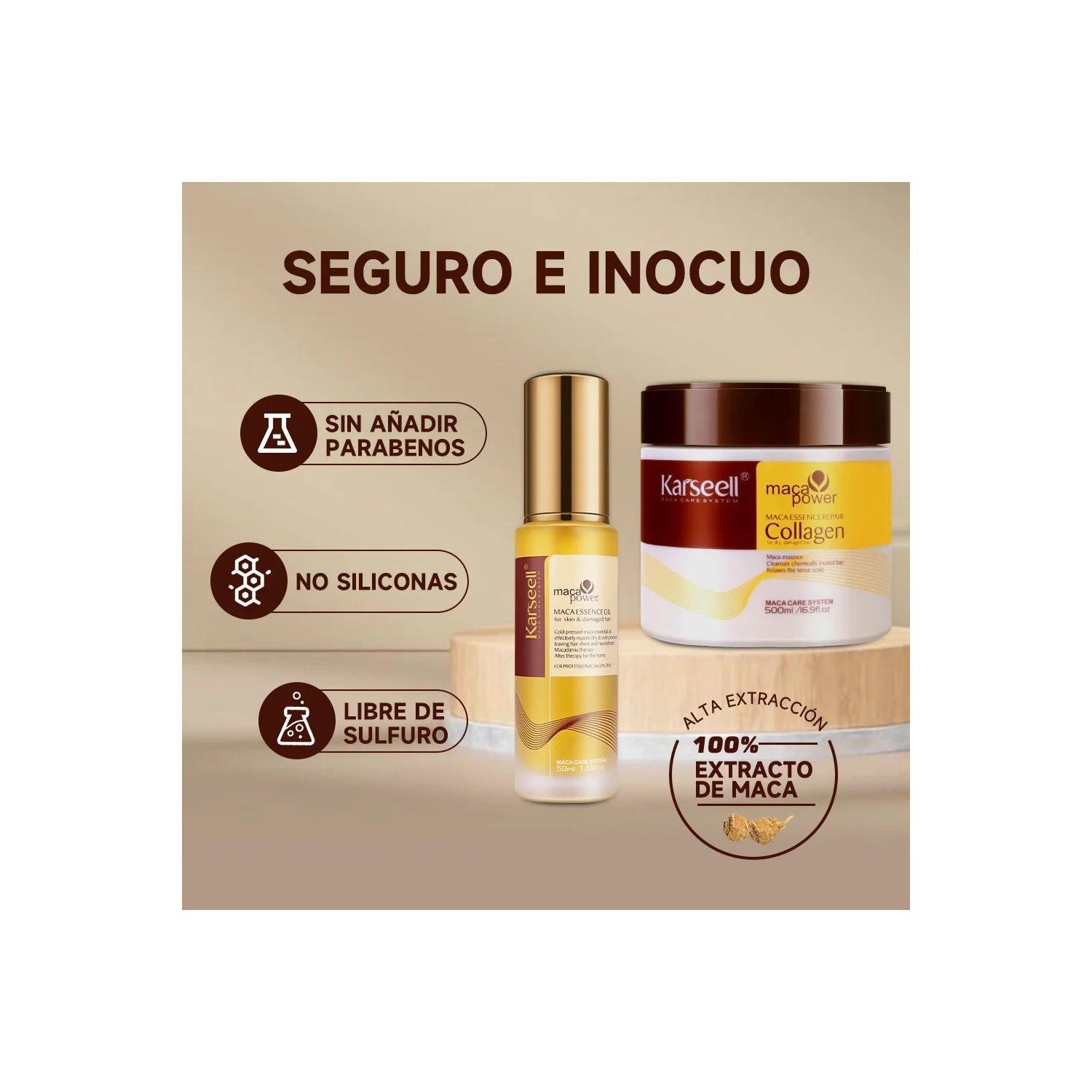 Karseell Pack Mascarilla 500ml + Aceite 50ml