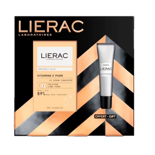Lierac Cofre Protocolo Brillo Serum Vitamina C + Diopti Ojeras