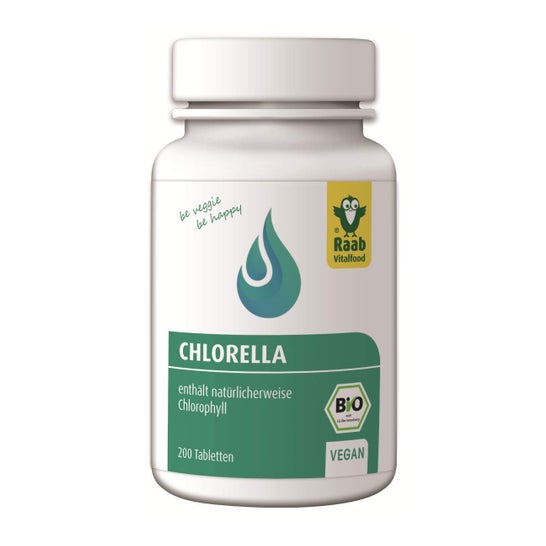 Raab Vitalfood Chlorella Ecológica 200 comp