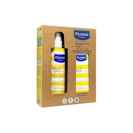 Mustela Pack Solar Spray 200ml + Crema Solar Facial Bebé 40ml