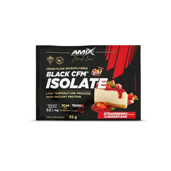 Amix Black Cfm Isolate Fresa Tarta de Queso 35 g