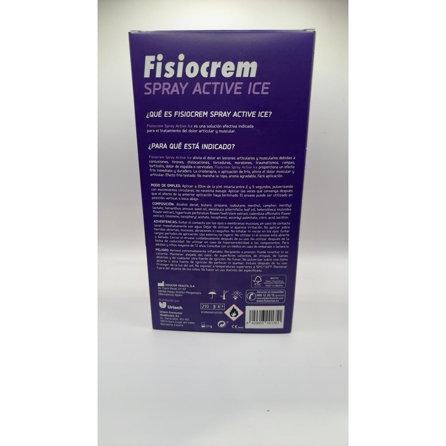 Fisiocrem Pack Spray Active Ice 2x150ml