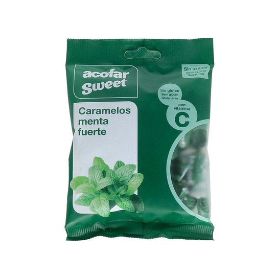 Doces Açúcar Doces Menta Saco Forte 60 g