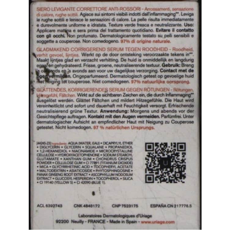 Uriage Roséliane Sérum Apaziguante Antivermelhidão 30ml