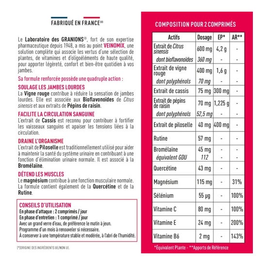 Granions Veinomix Fort 30comp