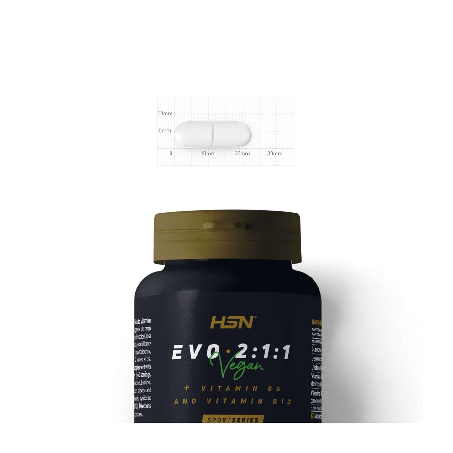 HSN Evo 2:1:1 BCAA's 2:1:1 + Vitaminas B6 y B12 120comp