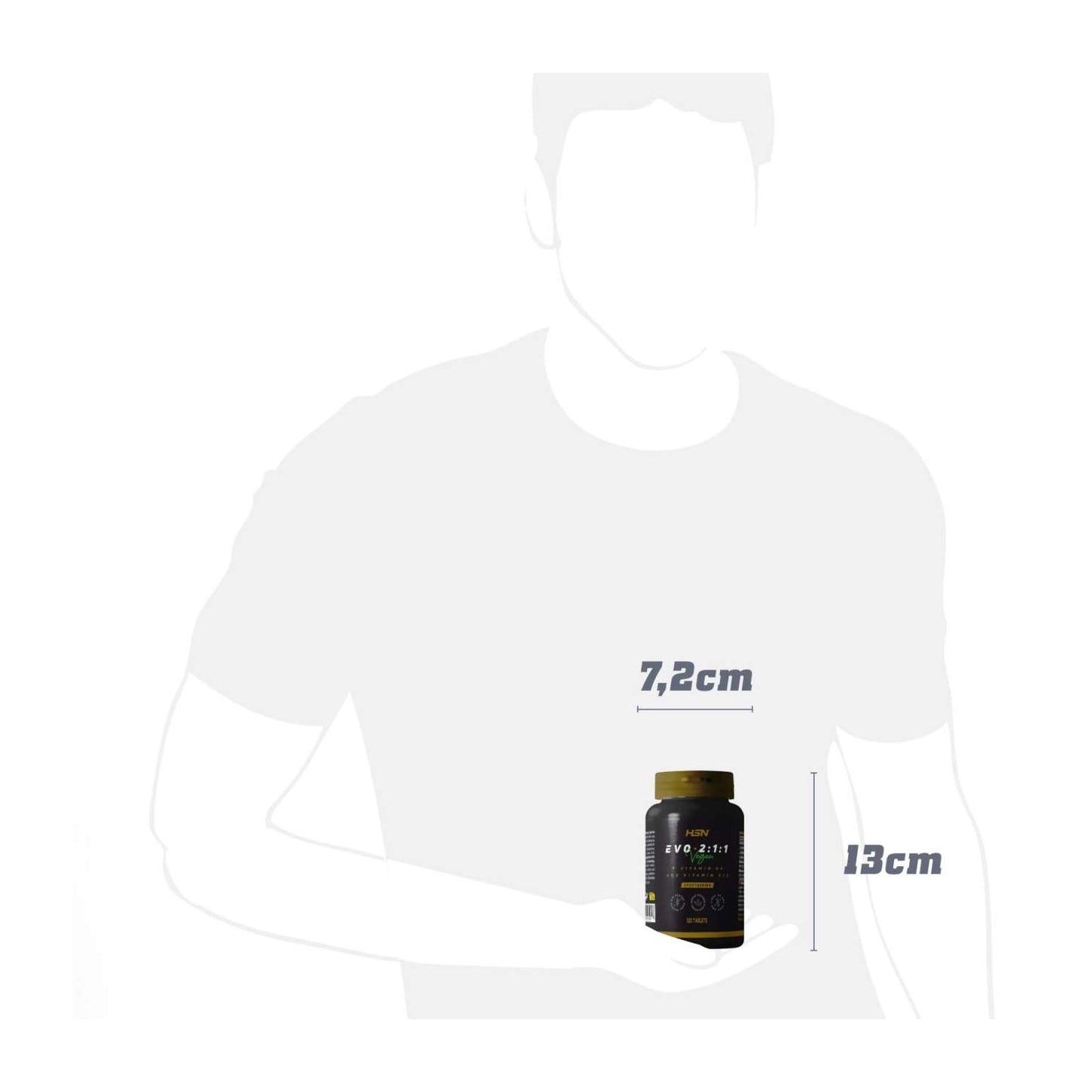 HSN Evo 2:1:1 BCAA's 2:1:1 + Vitaminas B6 y B12 120comp
