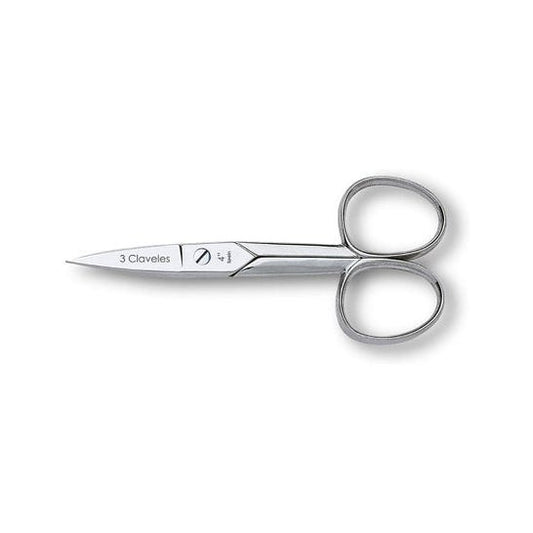 3 Claveles tijera uñas recta 4'' 10cm 1ud