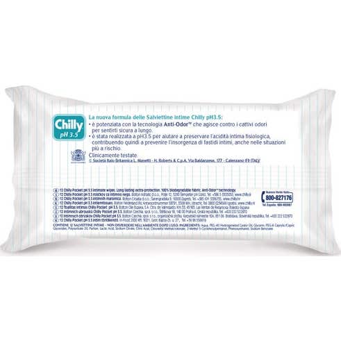 Chilly Toallitas Frías pH3,5 12uds