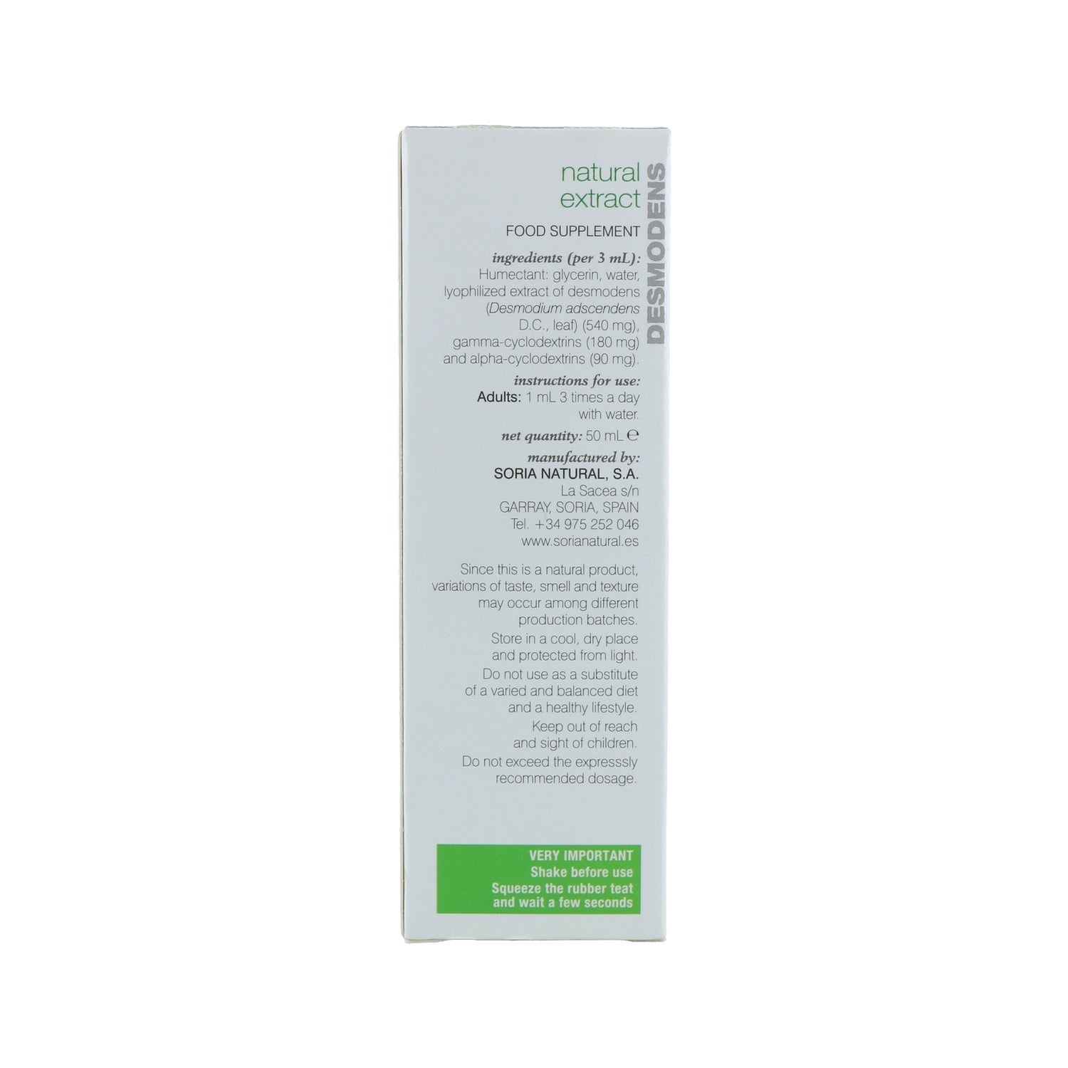 Extracto Desmodens Xxi Soria Natural